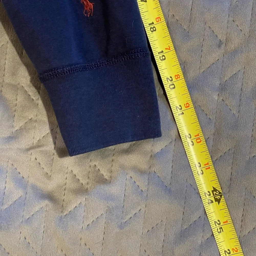 Polo Ralph Lauren full zip hoodie kids large 14-16 blue pre-owned‎ condition